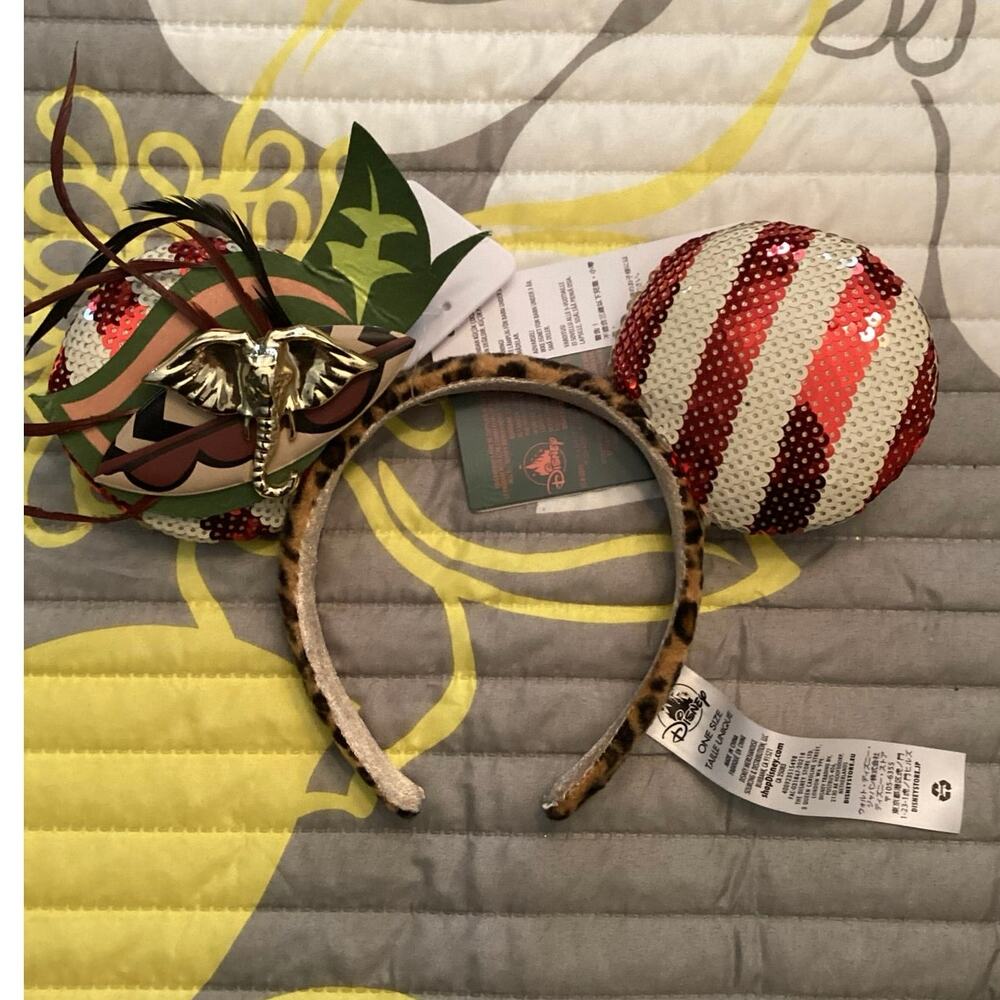 NWT Disney Parks The Main Attraction Jungle Cruise Minnie Mouse Ear Headband